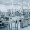 8,000 square meter GMPC Class 100,000 cleanroom manufacturing facility in Guangzhou, featuring 5 automated production lines for large-scale skincare manufacturing.
