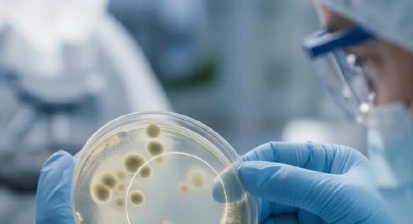 GENEGLOW's 6-stage quality control testing center conducting microbial challenge tests and formula stability testing to ensure clinical safety and compliance.