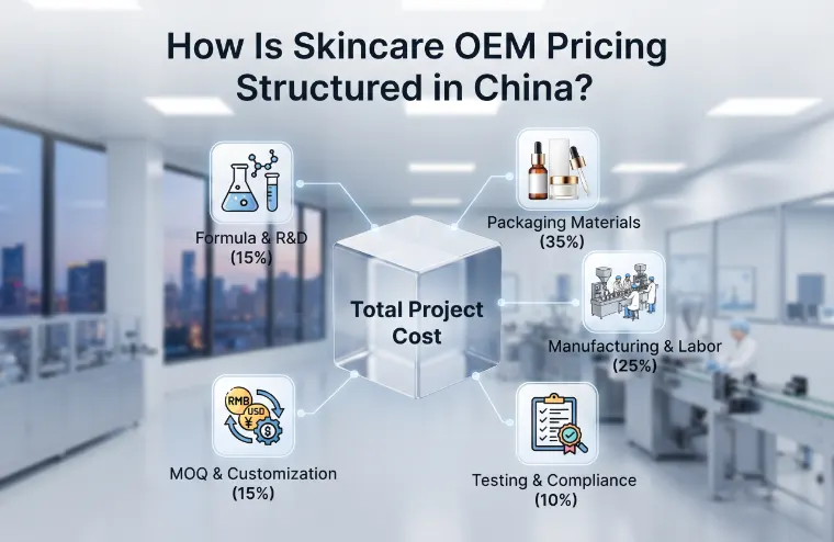 How Is Skincare OEM Pricing Structured in China?