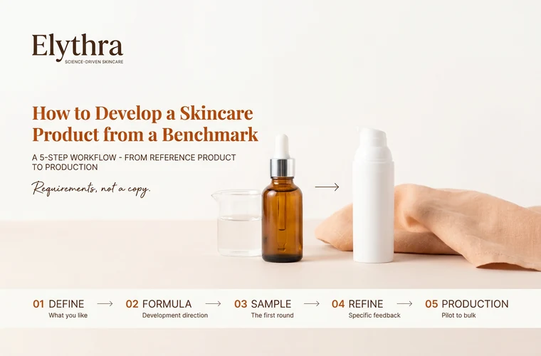 How to Develop a Skincare Product from a Benchmark: A 5-Step Workflow