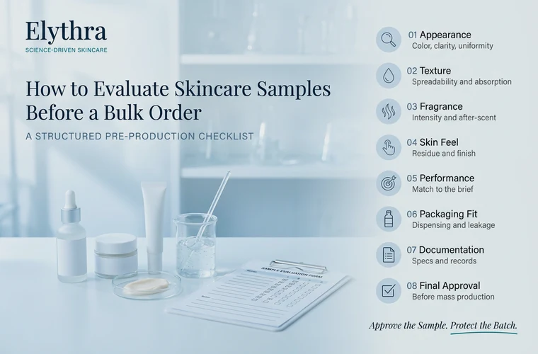How to Evaluate Skincare Samples Before a Bulk Order