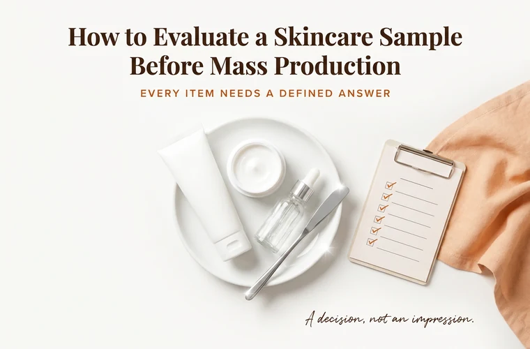 How to Evaluate a Skincare Sample Before Mass Production